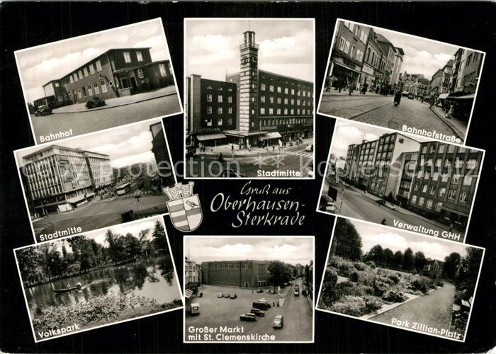 Sterkrade Bahnhof Stadtmitte Bahnhofstrasse Volkspark Verwaltung GHH Grosser Mar