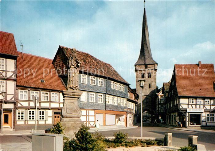 Duderstadt Altstadt Fachwerkhaeuser Westerturm