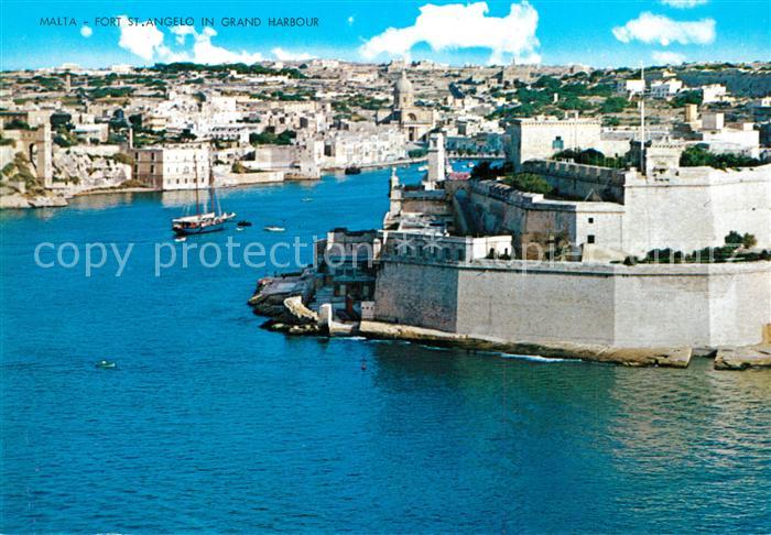Valetta Malta Fliegeraufnahme St. Angelo Grand Harbour