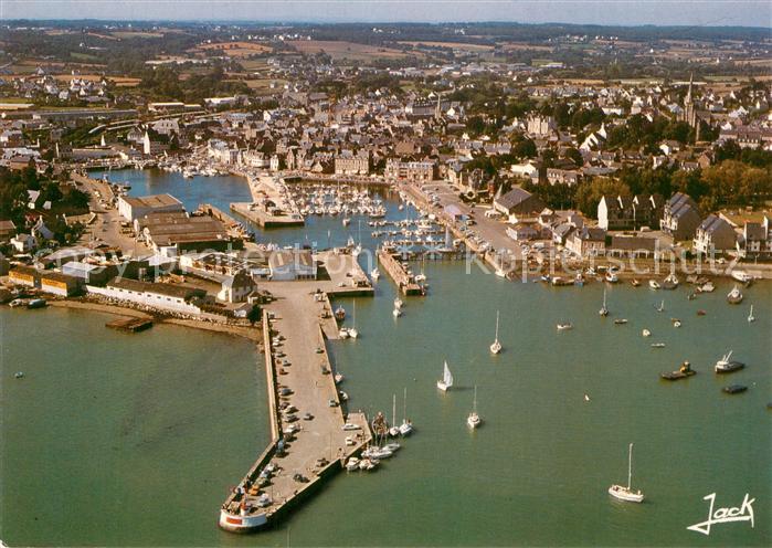 Paimpol Fliegeraufnahme Hafen