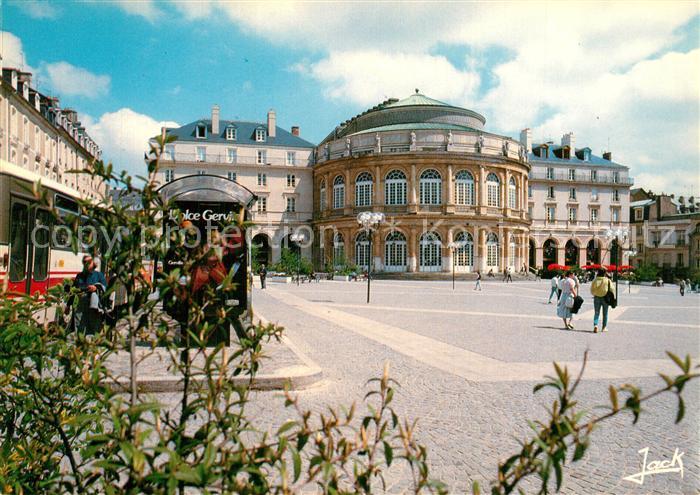 Rennes Ille-et-Vilaine Place de la Mairie et Theatre