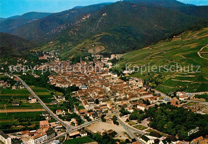 Ribeauville Haut Rhin Elsass Fliegeraufnahme