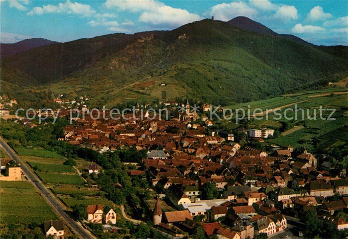 Ribeauville Haut Rhin Elsass Fliegeraufnahme