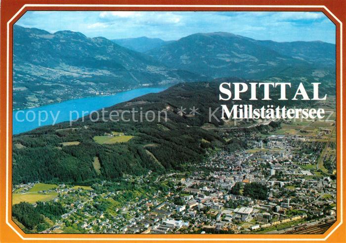 Spittal Drau Fliegeraufnahme mit Millst?tter See