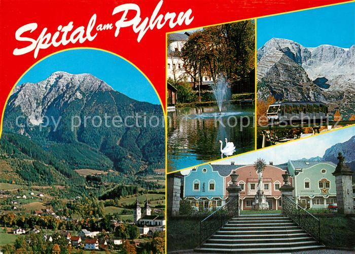 Spital Pyhrn Marktplatz Stiftsteich Wurzeralm