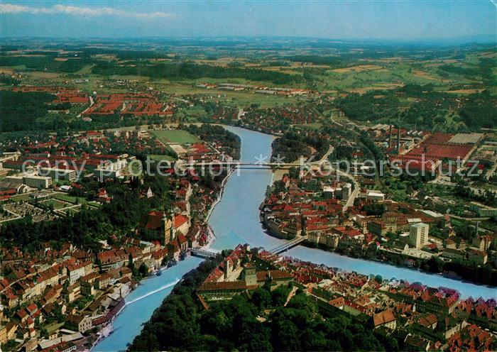 Steyr Enns Oberoesterreich Fliegeraufnahme
