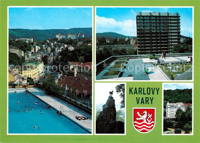 Karlovy Vary Termalni bazen Lazenske sanatorium Thermal Kamzik Dvorakovy sady Th