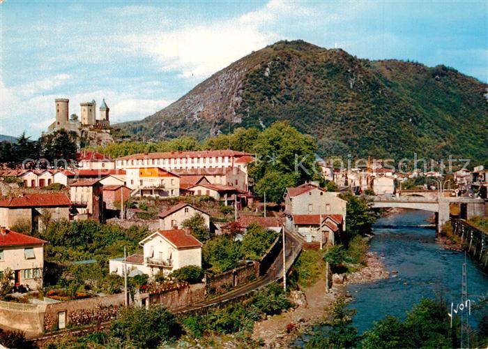 Foix Vue Generale et le Chateau des Comtes
