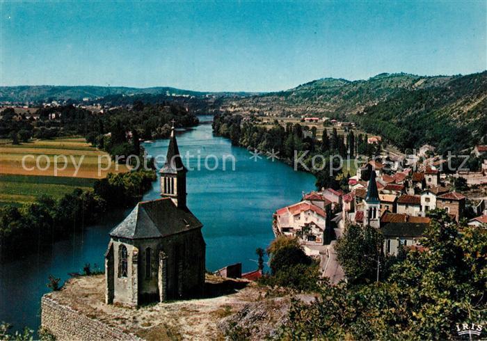 Larroque des Arcs Village au bord du Lot Chapelle au fond Cahors