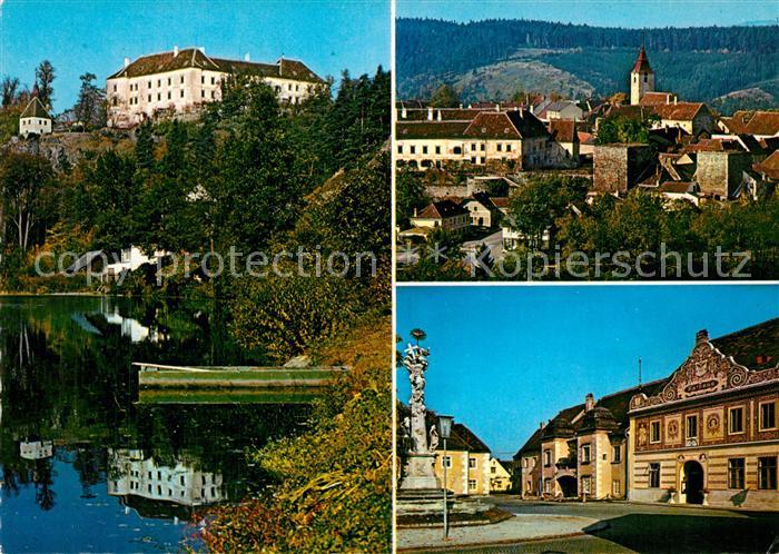 Drosendorf-Zissersdorf Ortsansicht mit Kirche Schloss an der Thaya Historisches
