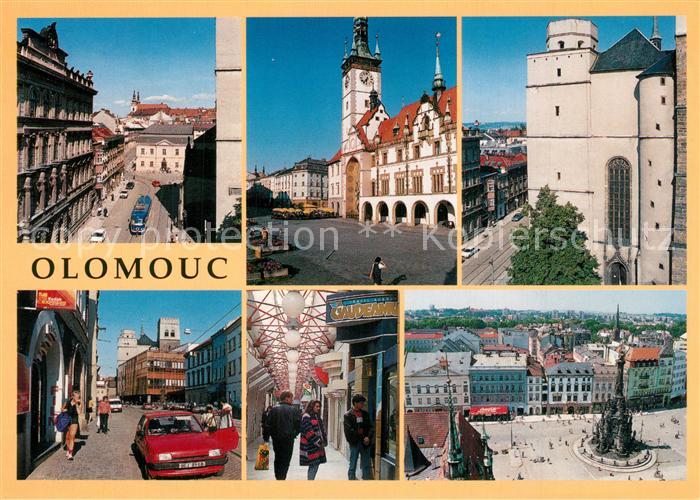 Olomouc Stadtansichten Innenstadt Kirche Rathaus Platz Dreifaeltigkeitssaeule
