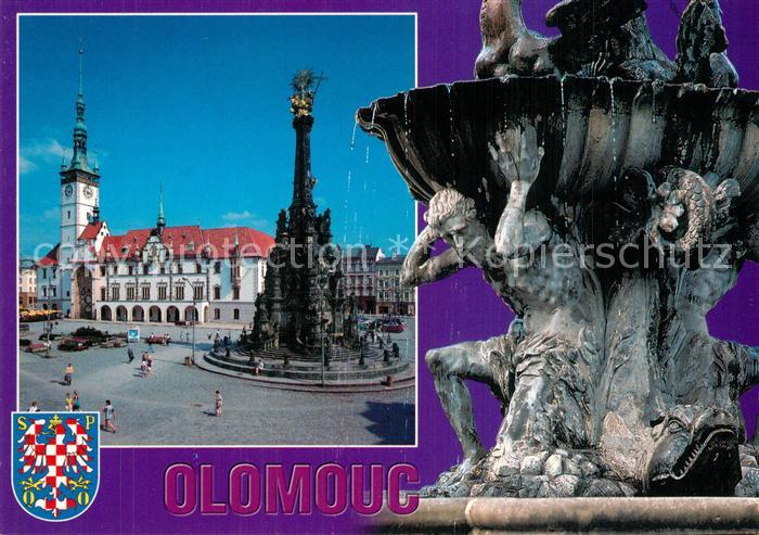 Olomouc Rathaus Platz Dreifaltigkeitssaeule