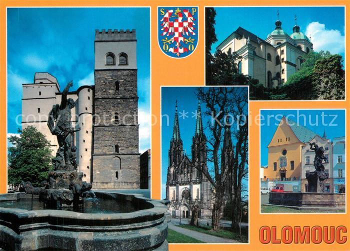 Olomouc Sehenswuerdigkeiten der Stadt Brunnen Kirche Synagoge