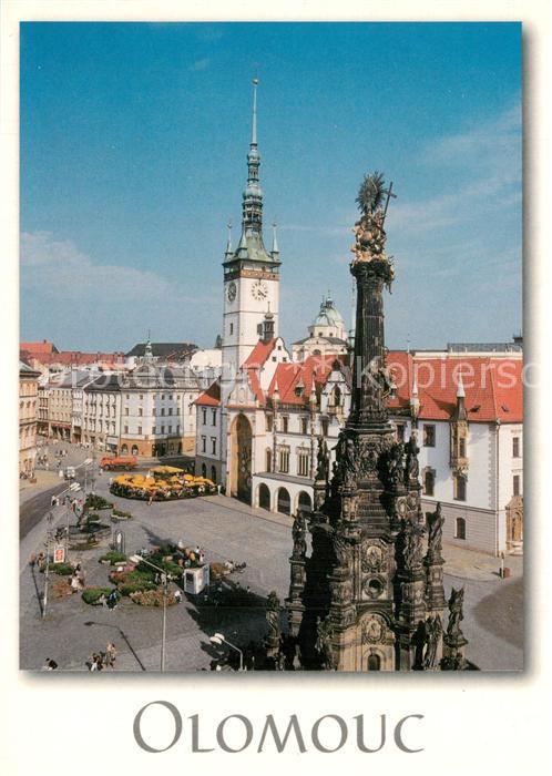 Olomouc Rathaus Platz Dreifaltigkeitssaeule