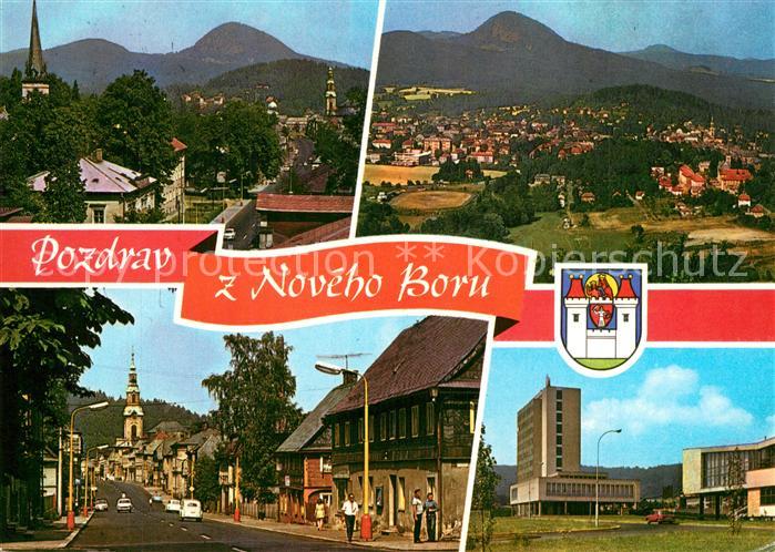 Novy Bor Stadtpanorama Hauptstrasse Tour de Bohemia