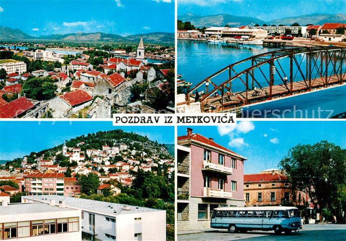 Metkovic Stadtpanorama Bruecke Bus