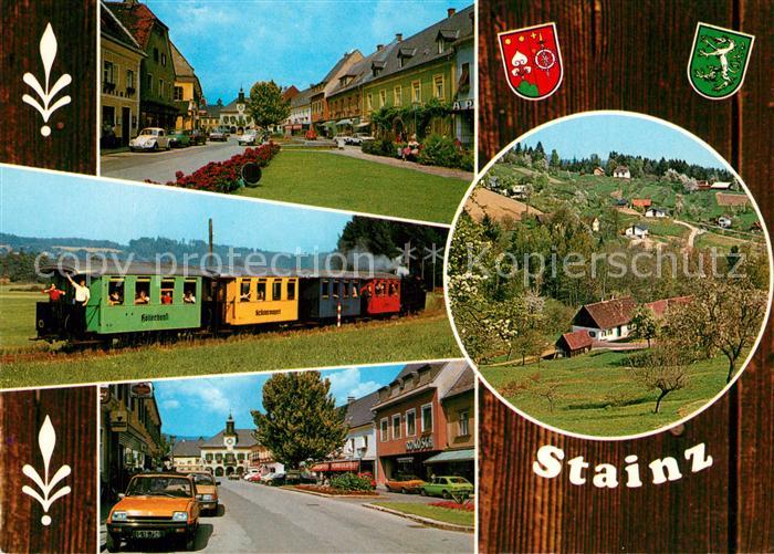 Stainz Ortsansichten Dampflokomotive Sommerfrische