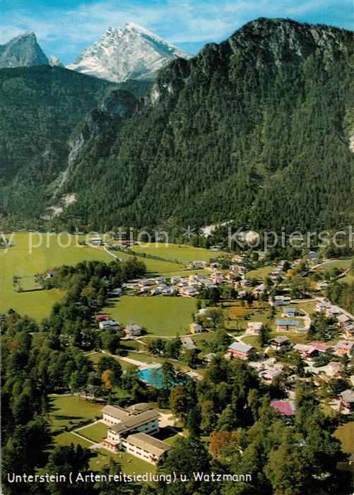 Unterstein Schoenau Artenreitsiedlung mit Watzmann und Gruenstein