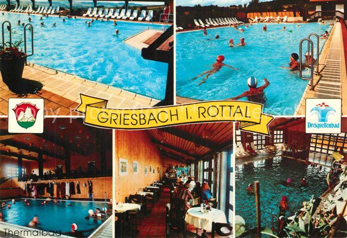 Griesbach Rottal Dreiquellenbad Thermalbecken Hallenbad Restaurant
