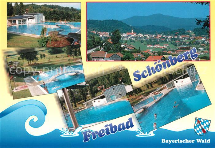 Schoenberg Bayerischer Wald Freibad Panorama