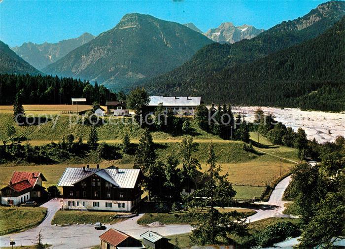 Vorderriss mit Karwendel und Elternhaus des Heimatdichters Ludwig Thoma