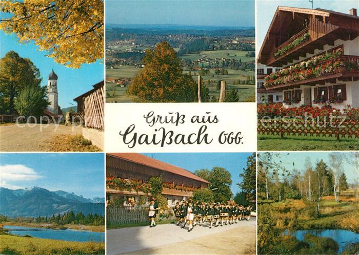 Gaissach Oberbayern Panorama Kirche Gasthaus Seeblick Musikgruppe