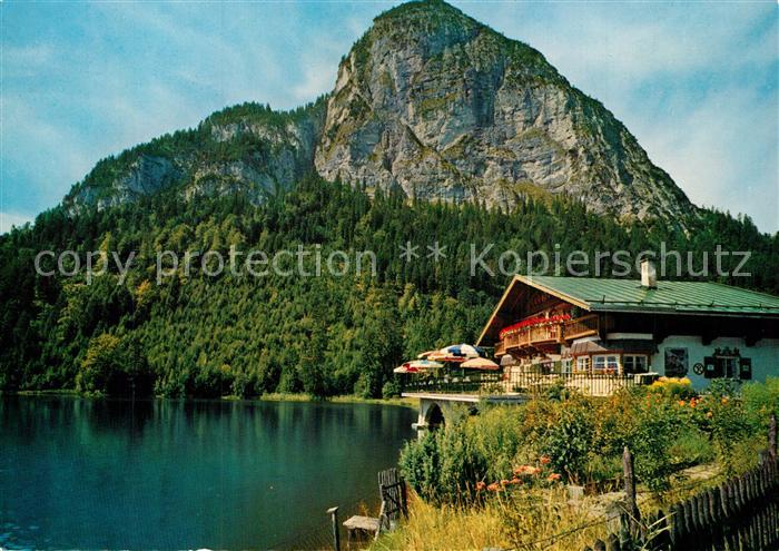 GARMISCH-PARTENKIRCHEN Bayern Seehaus Pflegersee mit Koenigstand