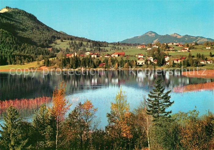 Weissensee Fuessen mit Falkenstein und Edelsberg