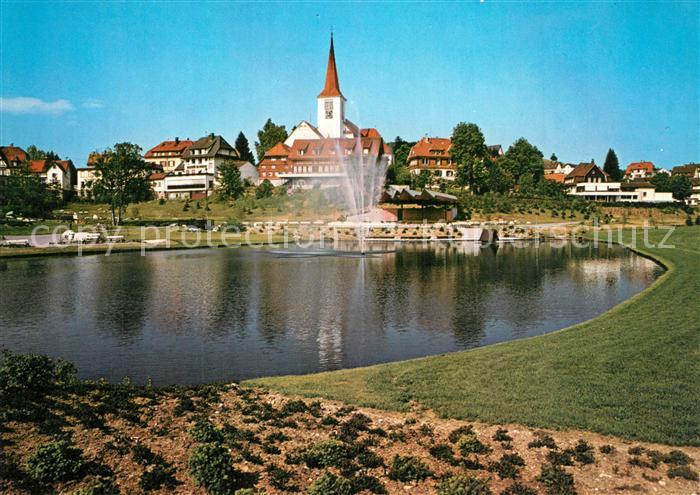 Schonach Schwarzwald Panorama Fontaene