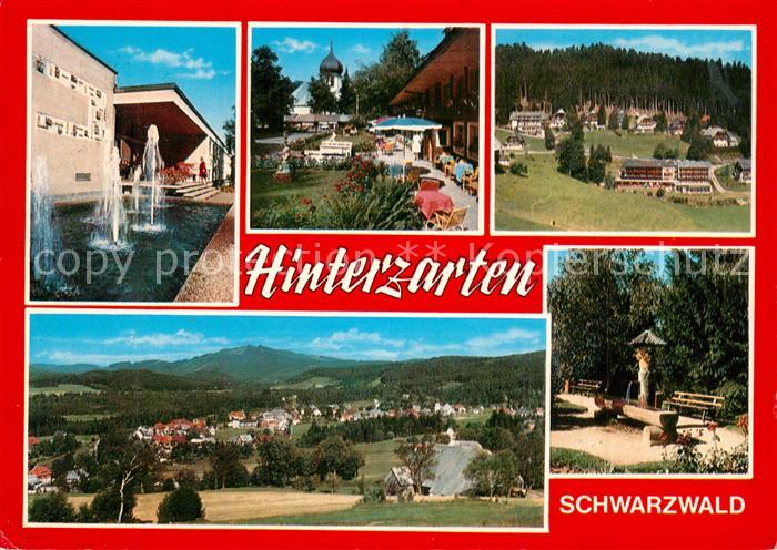 Hinterzarten Springbrunnen Ortsmotiv Panorama Brunnen