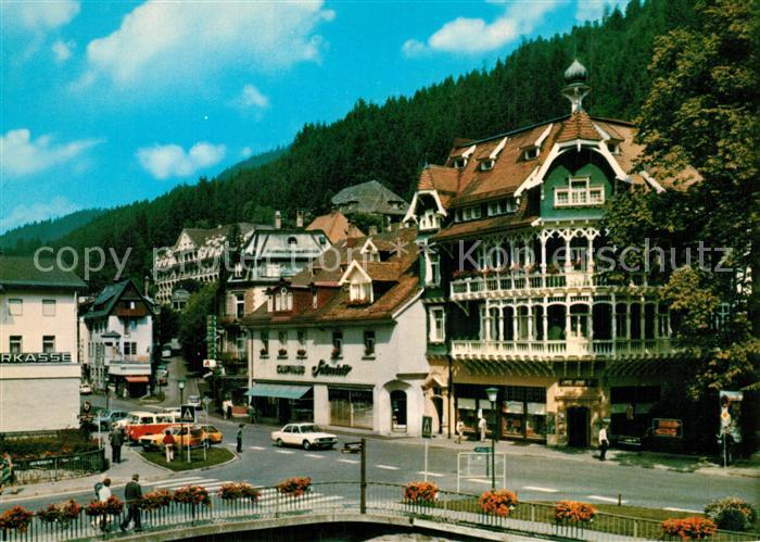 St Blasien Hauptstrasse mit Haus Weissenberger