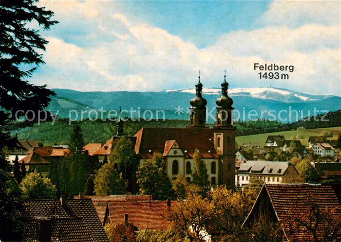 St Peter Schwarzwald mit Kirche und Feldbergblick