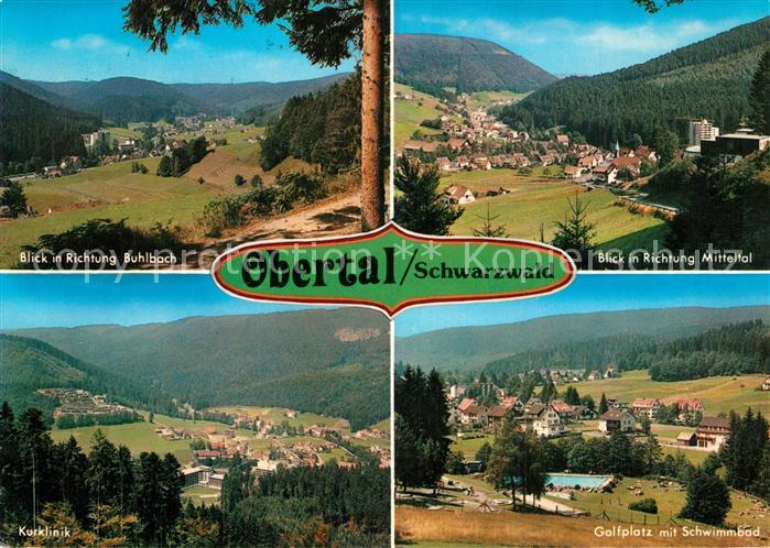 Obertal Baiersbronn Buhlbach Mitteltal Kurklinik Golfplatz mit Schwimmbad