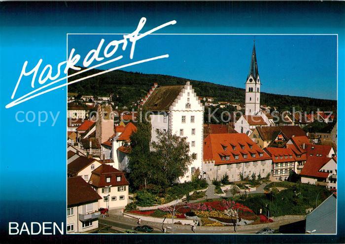 Markdorf Baden Ortsansicht mit Kirche