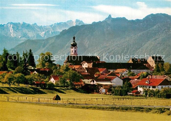 Murnau Staffelsee mit Ettaler Mandl und Zugspitze
