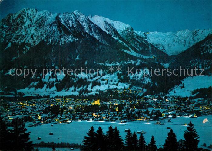 Oberstdorf mit Rubihorn und Nebelhorn