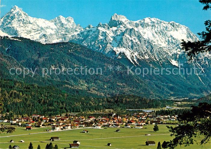 Kruen mit Tiefkarspitze und Karwendelspitze