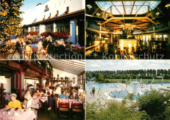 Birnbach Rottal Kurhotel Hofmark Gaststube Terrasse Rottal Therme