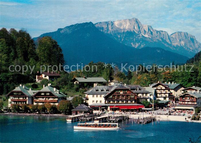 Koenigssee Seelaende mit Untersberg