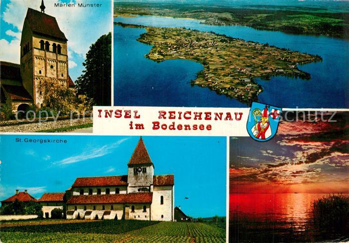 Insel Reichenau Marien Muenster Fliegeraufnahme St Georgskirche