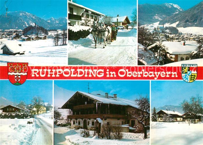 Ruhpolding Panorama Pferdekutsche Teilansichten