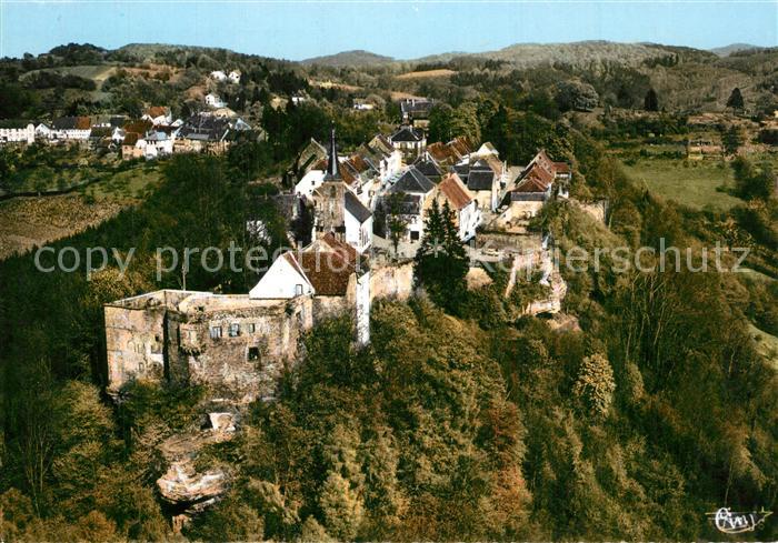 La Petite-Pierre Ruine du Chateau Vieux Bourg Vue aerienne
