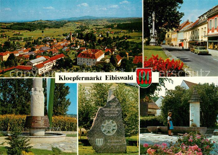 Eibiswald Steiermark Hauptplatz Josef-Krainer-Denkmal Weltwanderstein