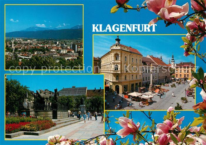 Klagenfurter H?tte Petzen Neuer und Alter Platz Lindwurmbrunnen Pests?ule