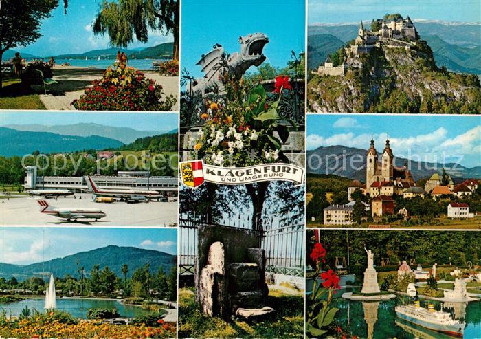 Klagenfurt W?rthersee Metnitzstrand Lindwurm Flughafen Minimundus