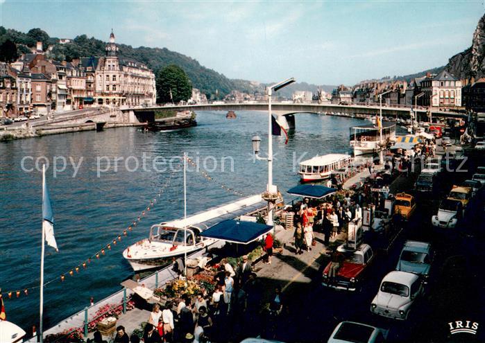 Dinant Wallonie Promenade Fahrgastschiffe Bruecke
