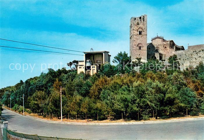 Erice Torre campanaria e stazione della funivia