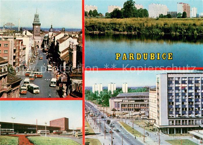 Pardubice Pardubitz Trida Miru se Zelenou branou Sidliste Polabiny Nadrazi Pohle
