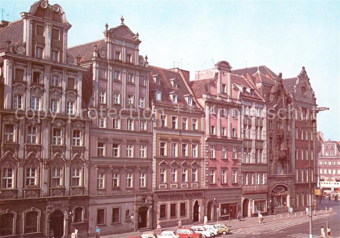 Wroclaw Rynek pierzeja poludniowa kamienice barokowe i klasycystyczne