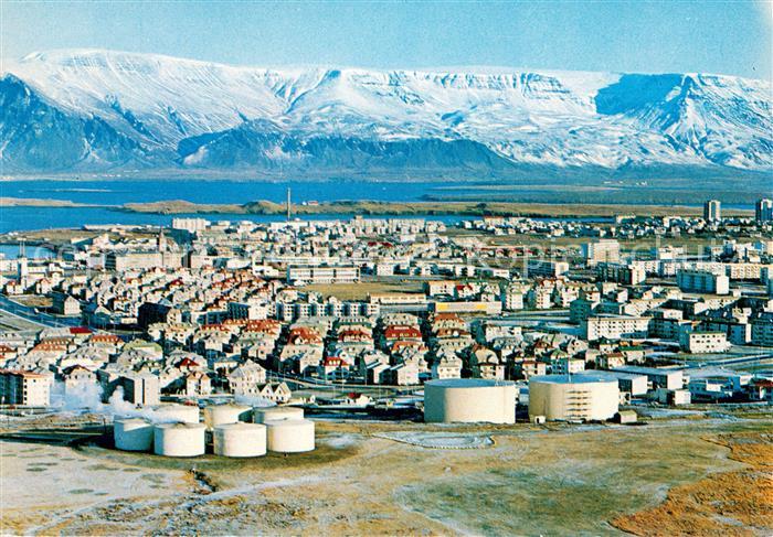 Reykjavík Panorama mit Esja Gebirge